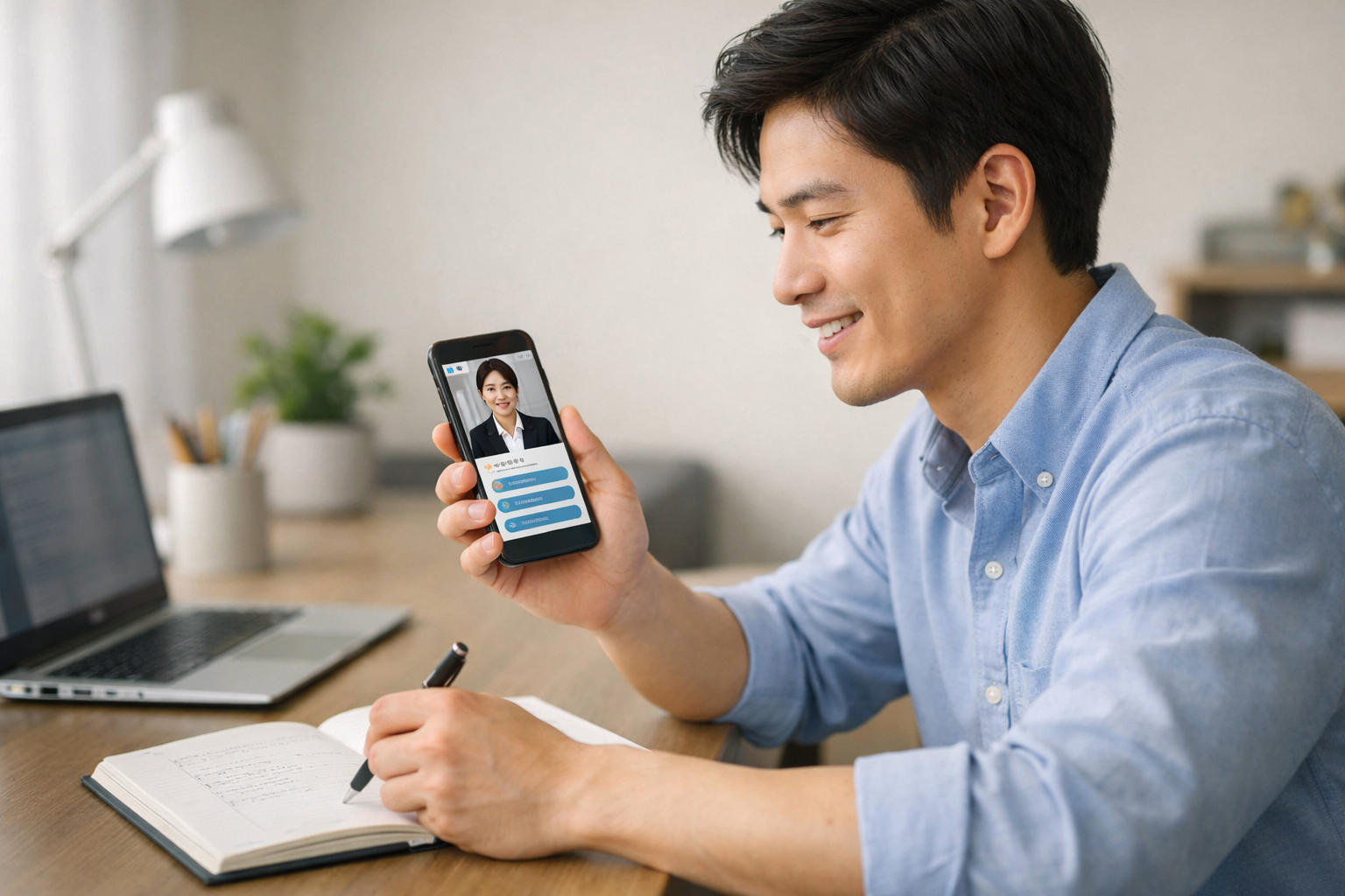 Interview Korean Simulator app