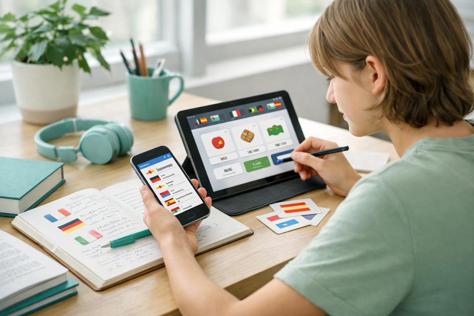 Multilingual learning apps for students